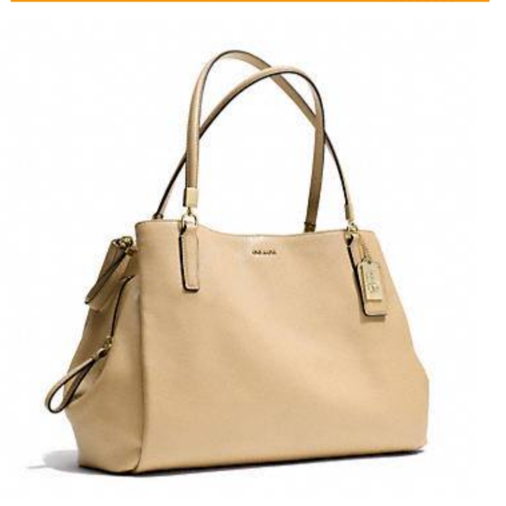NWT Coach Madison Pebble Leather Carryall Satchel - Picture 16 of 16
